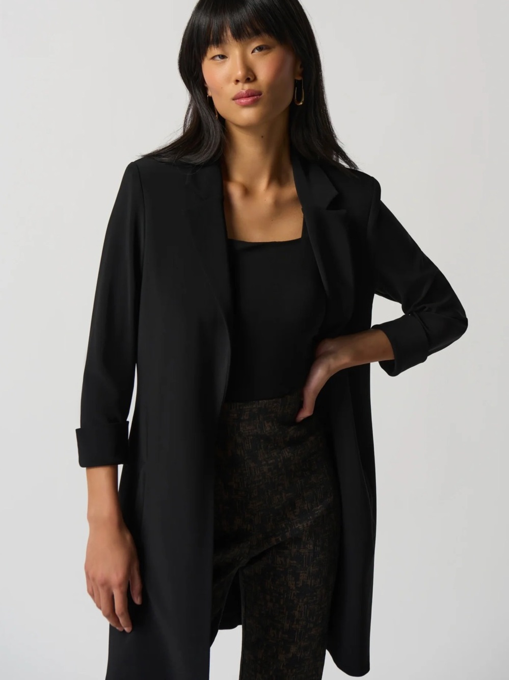 Joseph Ribkoff long open front Blazer(size 8)